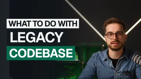 Video thumbnail: Mat Kupczyk on camera next to the caption “What to Do With Legacy Codebase”