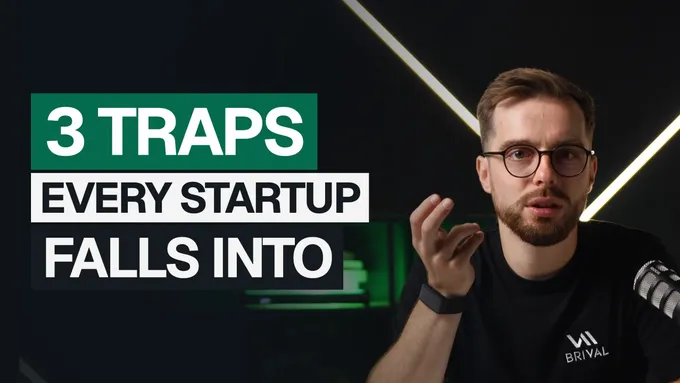 Video thumbnail: Mat Kupczyk on camera next to the caption “3 traps every startup falls into”